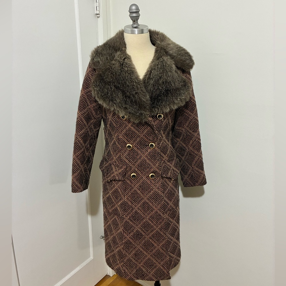 Wool tweed coat